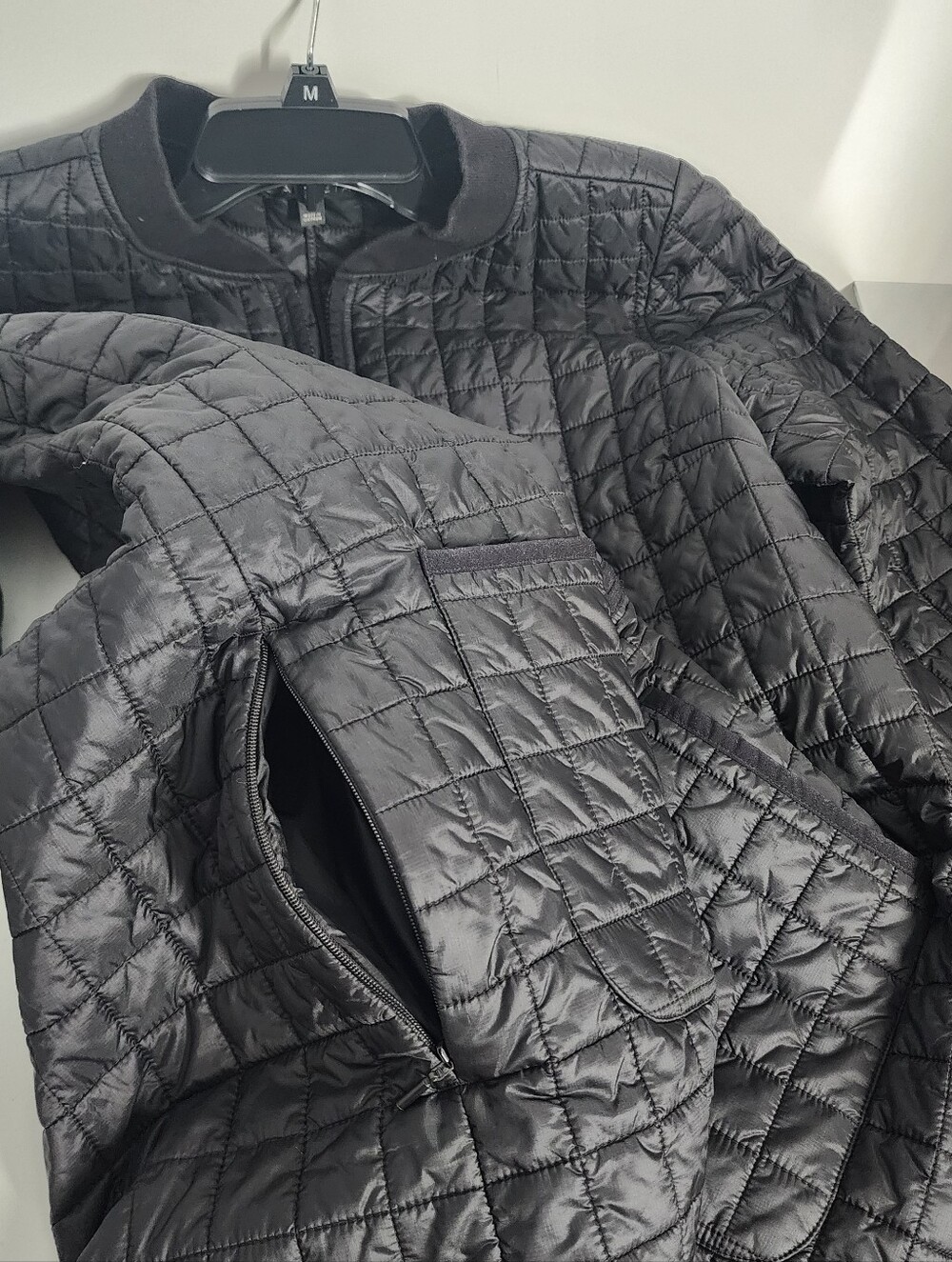 Athleta Grandview Primaloft Coat Women Medium Black Quilted Long Jacket Outdoor - Picture 4 of 10